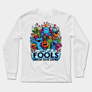 Cheerful Monsters Positive Vibes Tee Long Sleeve T-Shirt